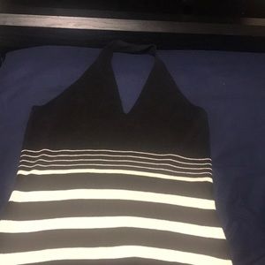 Black & White Halter Top